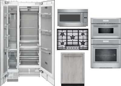 6 Piece Package Includes Refrigerator, Freezer, Cooktop, Wall Oven, Microwave And Dishwasher