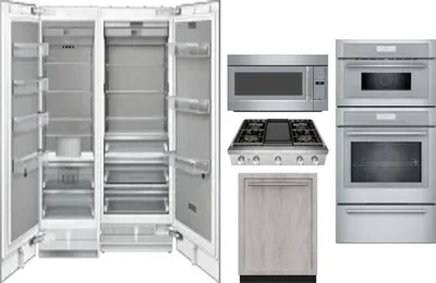 6 Piece Package Includes Refrigerator, Freezer, Cooktop, Wall Oven, Microwave And Dishwasher