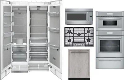 6 Piece Package Includes Refrigerator, Freezer, Cooktop, Wall Oven, Microwave And Dishwasher