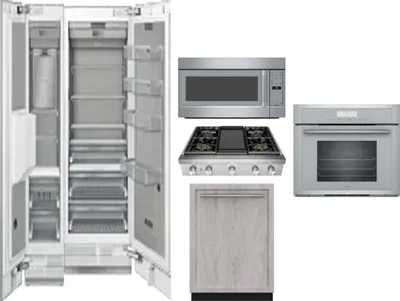 6 Piece Package Includes Refrigerator, Freezer, Cooktop, Wall Oven, Microwave And Dishwasher