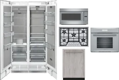 6 Piece Package Includes Refrigerator, Freezer, Cooktop, Wall Oven, Microwave And Dishwasher