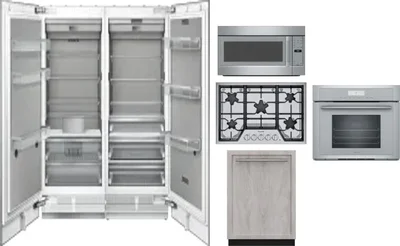 6 Piece Package Includes Refrigerator, Freezer, Cooktop, Wall Oven, Microwave And Dishwasher