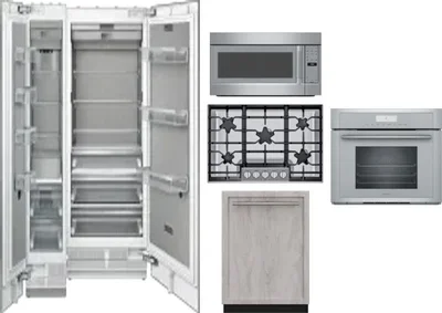 6 Piece Package Includes Refrigerator, Freezer, Cooktop, Wall Oven, Microwave And Dishwasher