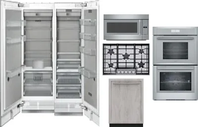 6 Piece Package Includes Refrigerator, Freezer, Cooktop, Wall Oven, Microwave And Dishwasher