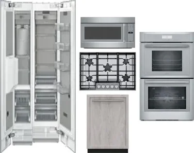 6 Piece Package Includes Refrigerator, Freezer, Cooktop, Wall Oven, Microwave And Dishwasher