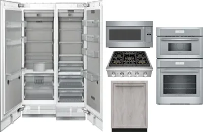6 Piece Package Includes Refrigerator, Freezer, Cooktop, Wall Oven, Microwave And Dishwasher
