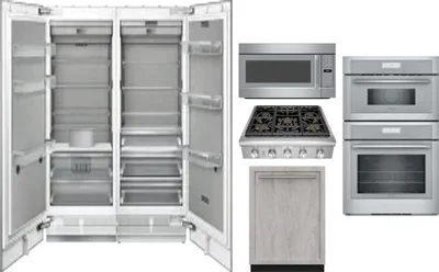 6 Piece Package Includes Refrigerator, Freezer, Cooktop, Wall Oven, Microwave And Dishwasher