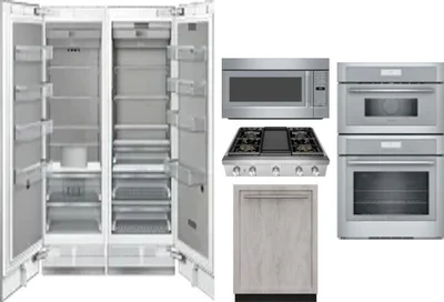 6 Piece Package Includes Refrigerator, Freezer, Cooktop, Wall Oven, Microwave And Dishwasher