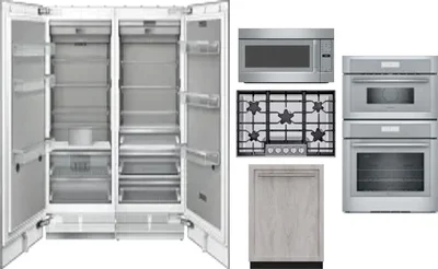 6 Piece Package Includes Refrigerator, Freezer, Cooktop, Wall Oven, Microwave And Dishwasher