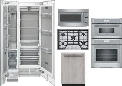 6 Piece Package Includes Refrigerator, Freezer, Cooktop, Wall Oven, Microwave And Dishwasher