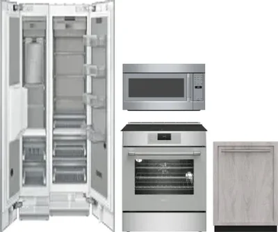 5 Piece Package Includes Refrigerator, Freezer, Range, Microwave And Dishwasher