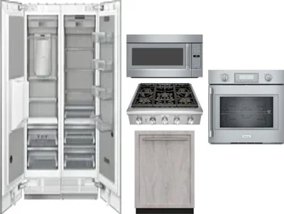 6 Piece Package Includes Refrigerator, Freezer, Cooktop, Wall Oven, Microwave And Dishwasher