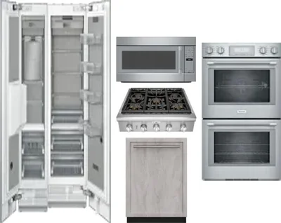 6 Piece Package Includes Refrigerator, Freezer, Cooktop, Wall Oven, Microwave And Dishwasher