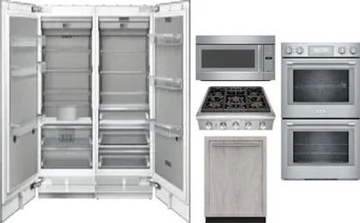6 Piece Package Includes Refrigerator, Freezer, Cooktop, Wall Oven, Microwave And Dishwasher