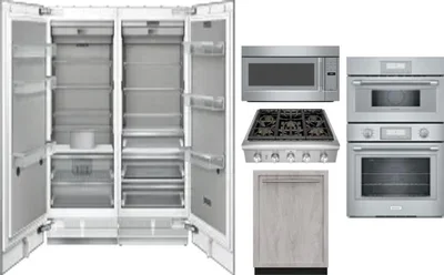 6 Piece Package Includes Refrigerator, Freezer, Cooktop, Wall Oven, Microwave And Dishwasher