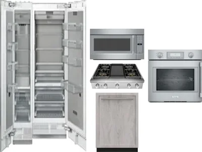 6 Piece Package Includes Refrigerator, Freezer, Cooktop, Wall Oven, Microwave And Dishwasher
