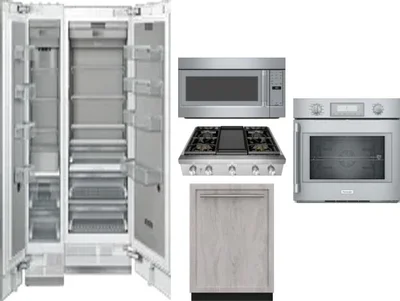 6 Piece Package Includes Refrigerator, Freezer, Cooktop, Wall Oven, Microwave And Dishwasher