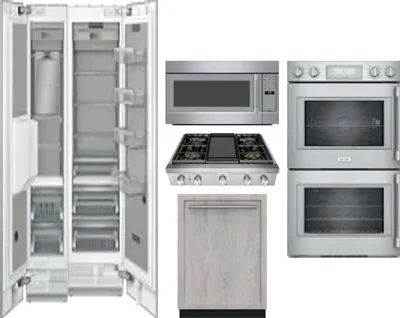 6 Piece Package Includes Refrigerator, Freezer, Cooktop, Wall Oven, Microwave And Dishwasher