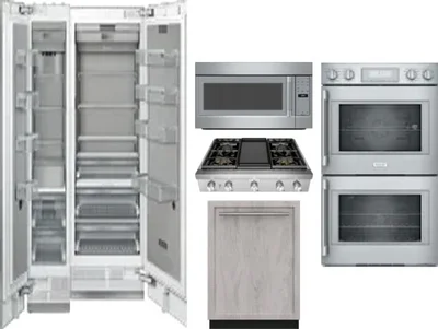 6 Piece Package Includes Refrigerator, Freezer, Cooktop, Wall Oven, Microwave And Dishwasher