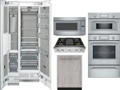 6 Piece Package Includes Refrigerator, Freezer, Cooktop, Wall Oven, Microwave And Dishwasher