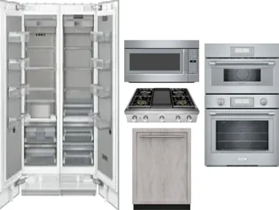 6 Piece Package Includes Refrigerator, Freezer, Cooktop, Wall Oven, Microwave And Dishwasher