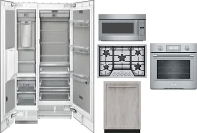 6 Piece Package Includes Refrigerator, Freezer, Cooktop, Wall Oven, Microwave And Dishwasher