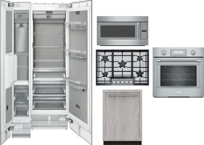6 Piece Package Includes Refrigerator, Freezer, Cooktop, Wall Oven, Microwave And Dishwasher