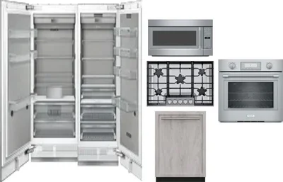 6 Piece Package Includes Refrigerator, Freezer, Cooktop, Wall Oven, Microwave And Dishwasher
