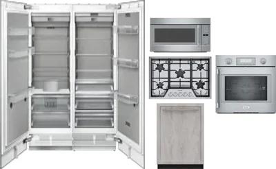 6 Piece Package Includes Refrigerator, Freezer, Cooktop, Wall Oven, Microwave And Dishwasher