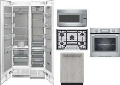6 Piece Package Includes Refrigerator, Freezer, Cooktop, Wall Oven, Microwave And Dishwasher