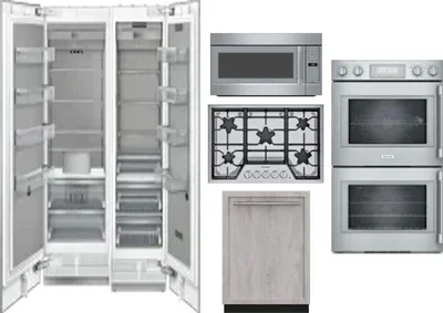 6 Piece Package Includes Refrigerator, Freezer, Cooktop, Wall Oven, Microwave And Dishwasher