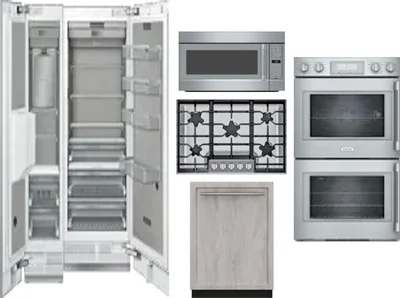 6 Piece Package Includes Refrigerator, Freezer, Cooktop, Wall Oven, Microwave And Dishwasher