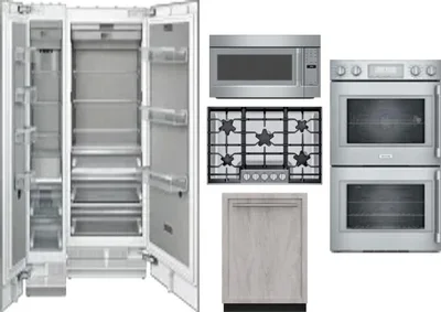 6 Piece Package Includes Refrigerator, Freezer, Cooktop, Wall Oven, Microwave And Dishwasher