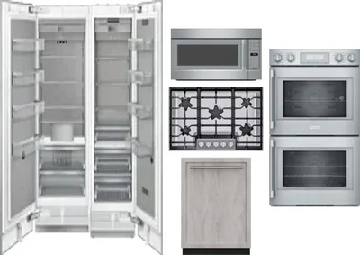6 Piece Package Includes Refrigerator, Freezer, Cooktop, Wall Oven, Microwave And Dishwasher