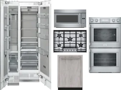6 Piece Package Includes Refrigerator, Freezer, Cooktop, Wall Oven, Microwave And Dishwasher