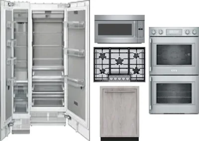 6 Piece Package Includes Refrigerator, Freezer, Cooktop, Wall Oven, Microwave And Dishwasher