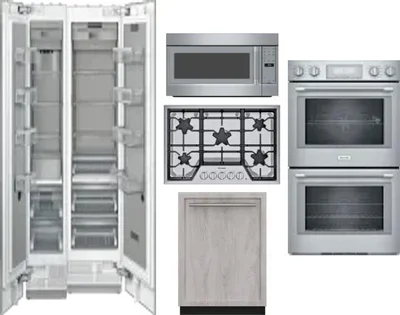 6 Piece Package Includes Refrigerator, Freezer, Cooktop, Wall Oven, Microwave And Dishwasher