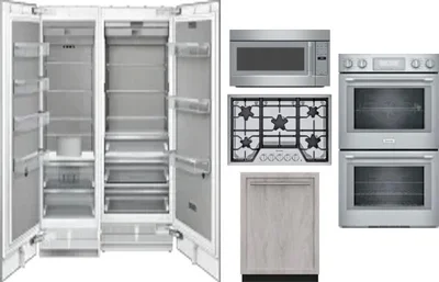 6 Piece Package Includes Refrigerator, Freezer, Cooktop, Wall Oven, Microwave And Dishwasher