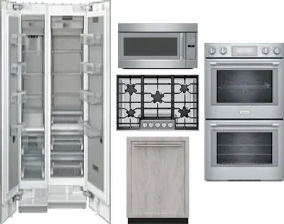 6 Piece Package Includes Refrigerator, Freezer, Cooktop, Wall Oven, Microwave And Dishwasher