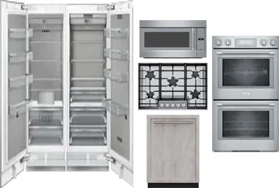 6 Piece Package Includes Refrigerator, Freezer, Cooktop, Wall Oven, Microwave And Dishwasher