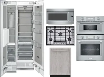 6 Piece Package Includes Refrigerator, Freezer, Cooktop, Wall Oven, Microwave And Dishwasher