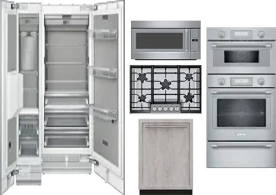 6 Piece Package Includes Refrigerator, Freezer, Cooktop, Wall Oven, Microwave And Dishwasher