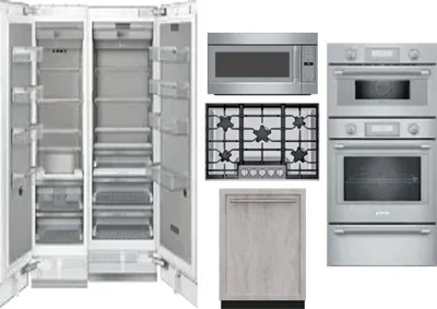 6 Piece Package Includes Refrigerator, Freezer, Cooktop, Wall Oven, Microwave And Dishwasher