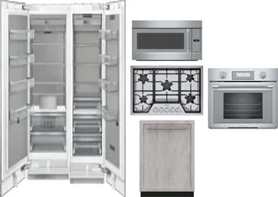 6 Piece Package Includes Refrigerator, Freezer, Cooktop, Wall Oven, Microwave And Dishwasher