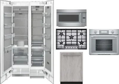 6 Piece Package Includes Refrigerator, Freezer, Cooktop, Wall Oven, Microwave And Dishwasher