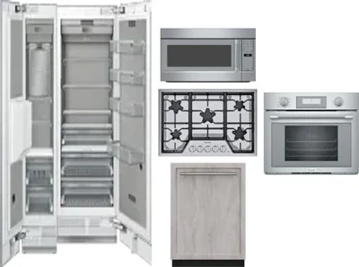 6 Piece Package Includes Refrigerator, Freezer, Cooktop, Wall Oven, Microwave And Dishwasher