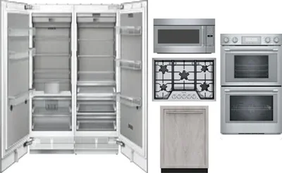 6 Piece Package Includes Refrigerator, Freezer, Cooktop, Wall Oven, Microwave And Dishwasher