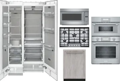 6 Piece Package Includes Refrigerator, Freezer, Cooktop, Wall Oven, Microwave And Dishwasher