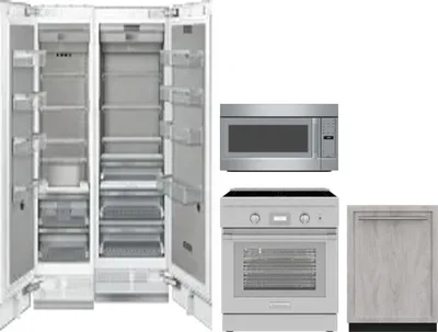 5 Piece Package Includes Refrigerator, Freezer, Range, Microwave And Dishwasher