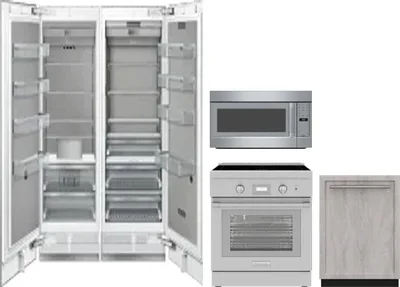 5 Piece Package Includes Refrigerator, Freezer, Range, Microwave And Dishwasher